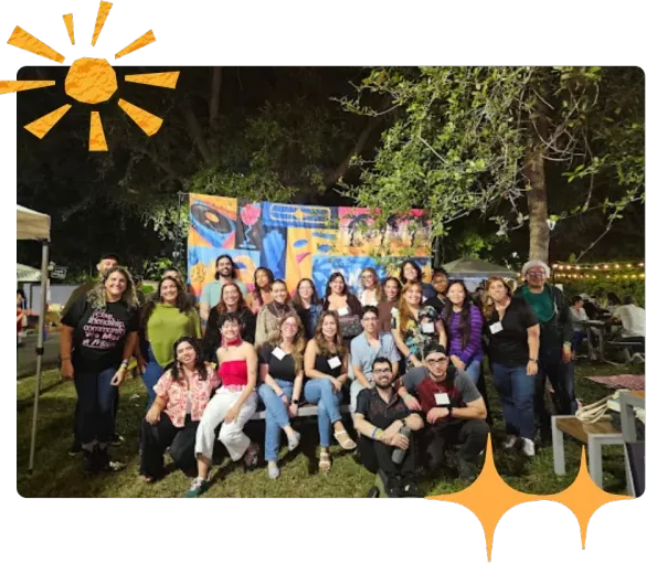 Group photo of attendees at the Subtropic Film Fest screening